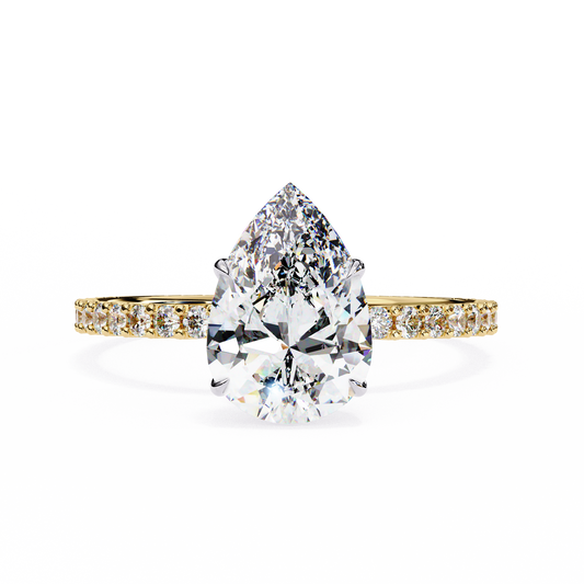 Blossom Pear Shape Lab Grown Diamond Ring