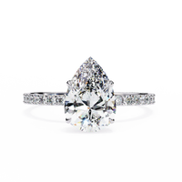 Blossom Pear Shape Lab Grown Diamond Ring - Ophiratbf