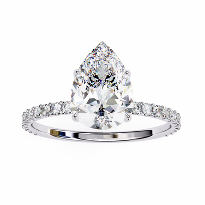 Blossom Pear Shape Lab Grown Diamond Ring