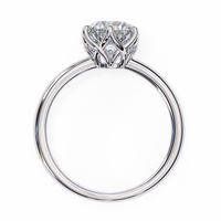 Round Shape Grace Lab Grown Diamond Ring - Ophiratbf