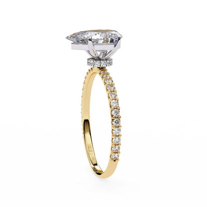 Blossom Pear Shape Lab Grown Diamond Ring
