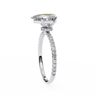 Blossom Pear Shape Lab Grown Diamond Ring - Ophiratbf