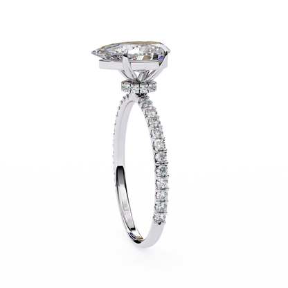 Blossom Pear Shape Lab Grown Diamond Ring