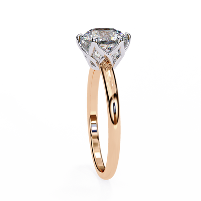 Round Shape Grace Lab Grown Diamond Ring
