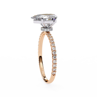 Blossom Pear Shape Lab Grown Diamond Ring - Ophiratbf