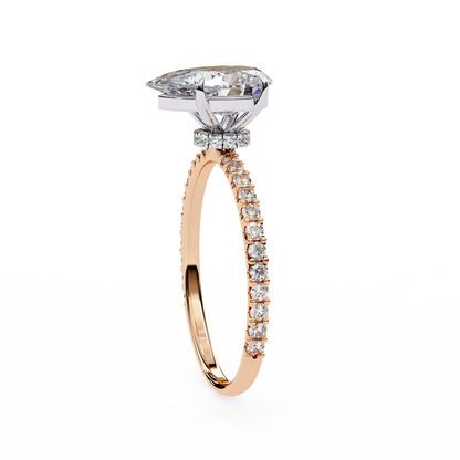 Blossom Pear Shape Lab Grown Diamond Ring