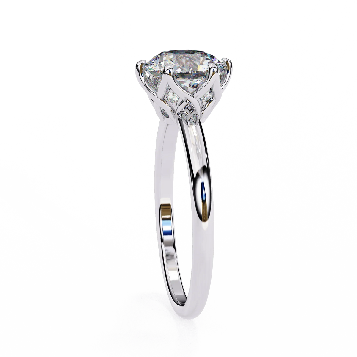 Round Shape Grace Lab Grown Diamond Ring - Ophiratbf