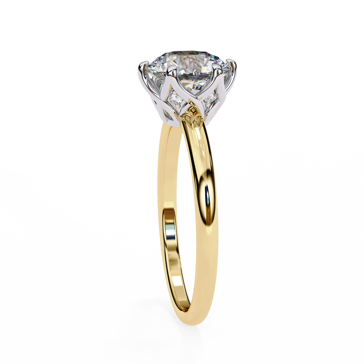 Round Shape Grace Lab Grown Diamond Ring - Ophiratbf