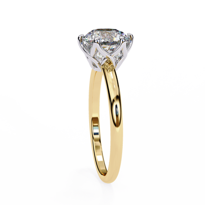 Round Shape Grace Lab Grown Diamond Ring