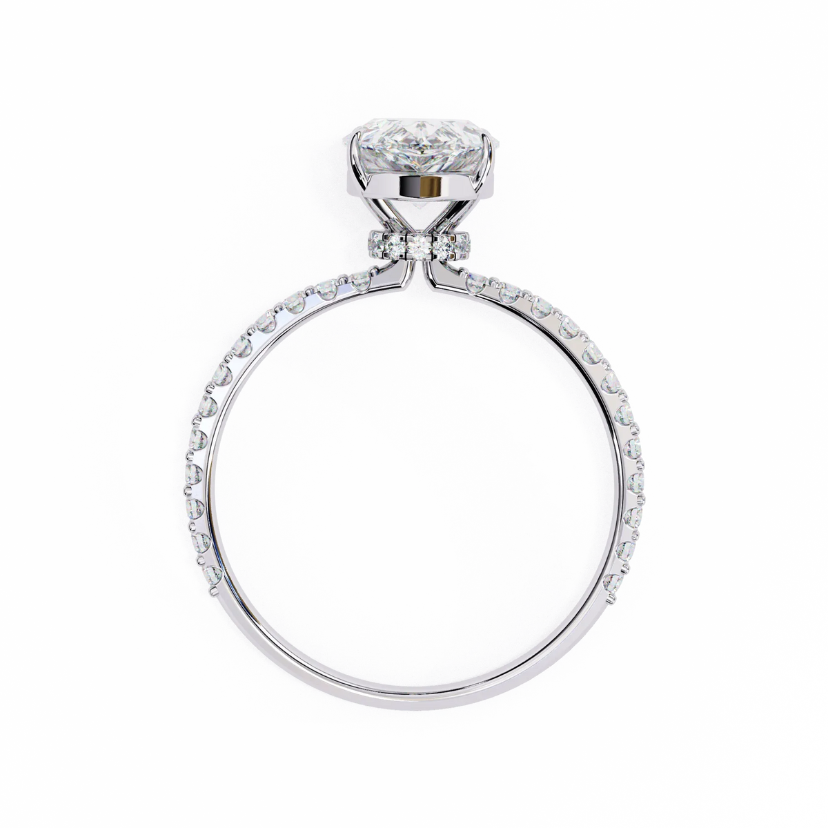 Blossom Pear Shape Lab Grown Diamond Ring - Ophiratbf