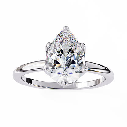 Teardrop Lab Grown Diamond Ring