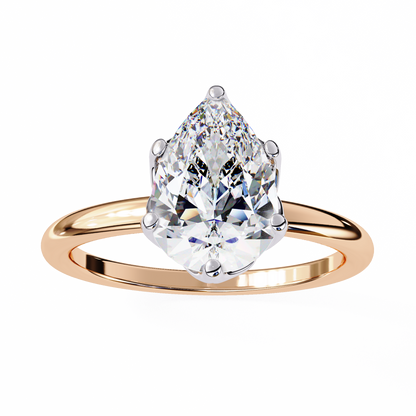 Teardrop Lab Grown Diamond Ring