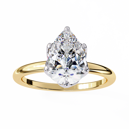 Teardrop Lab Grown Diamond Ring