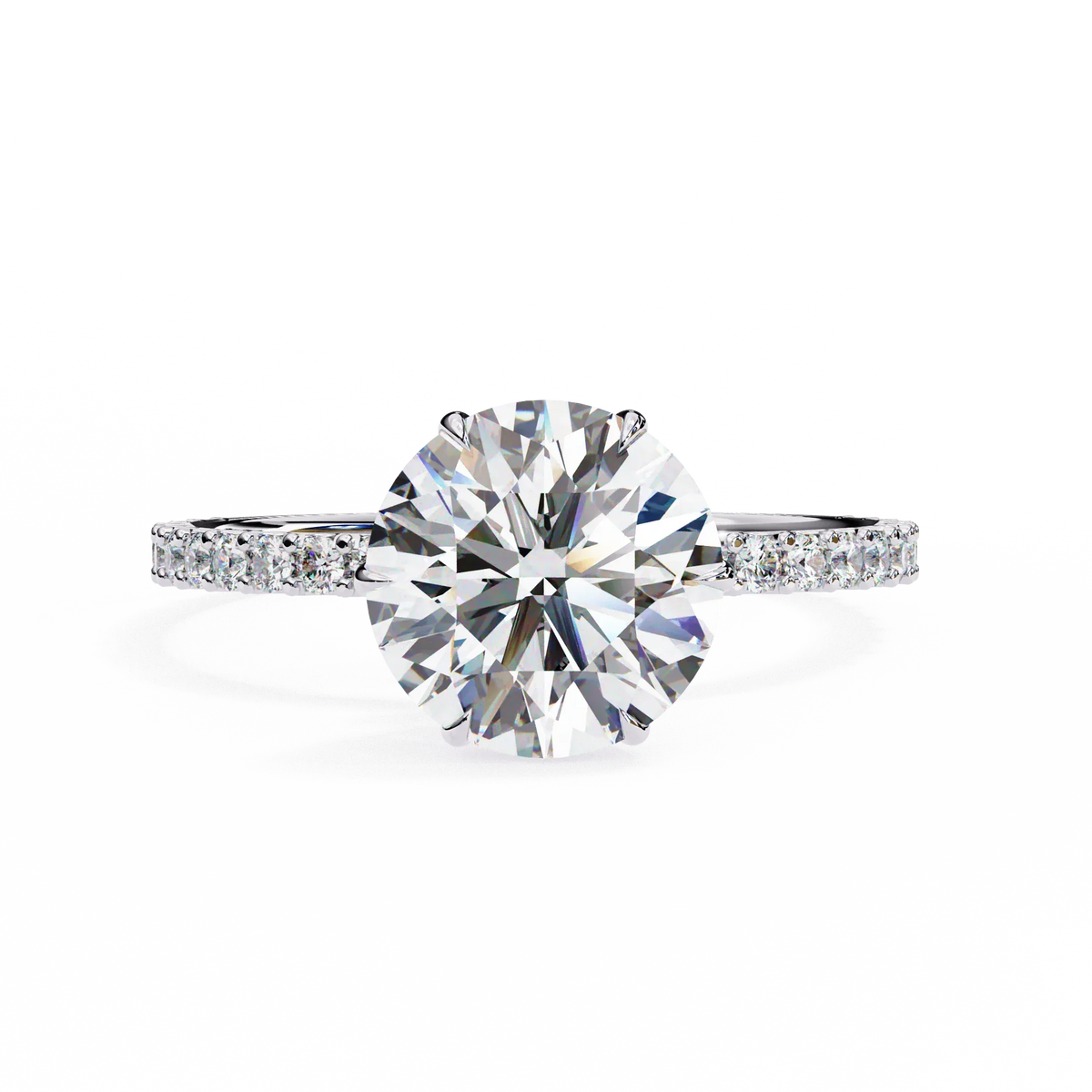 Classic Round Lab Grown Diamond Ring - Ophiratbf