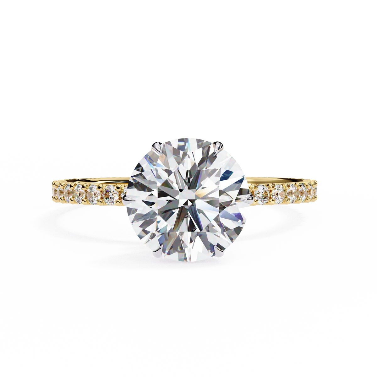 Classic Round Lab Grown Diamond Ring - Ophiratbf