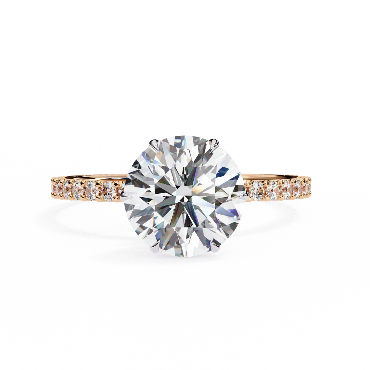 Classic Round Lab Grown Diamond Ring - Ophiratbf