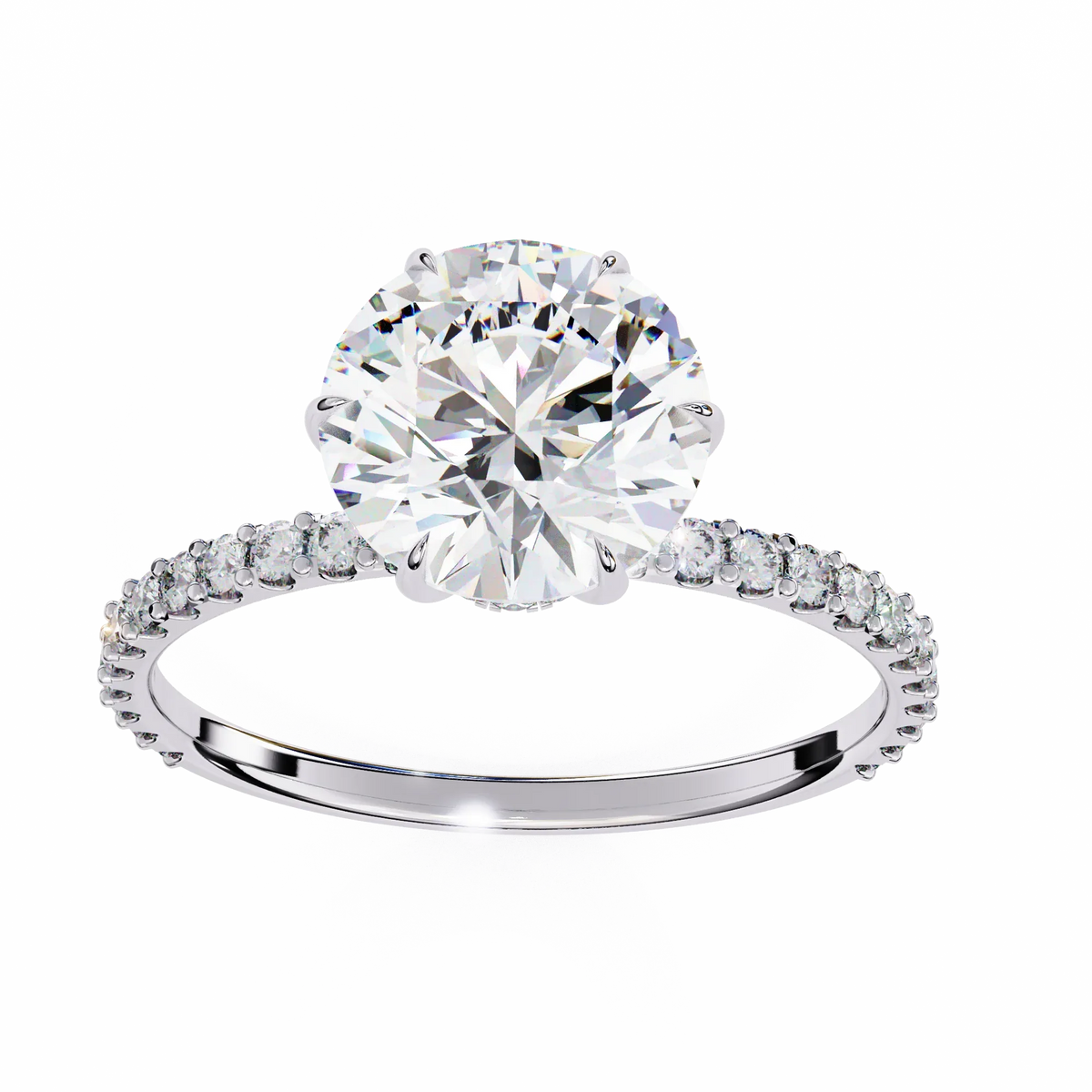 Classic Round Lab Grown Diamond Ring - Ophiratbf