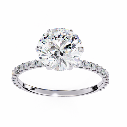 Classic Round Lab Grown Diamond Ring