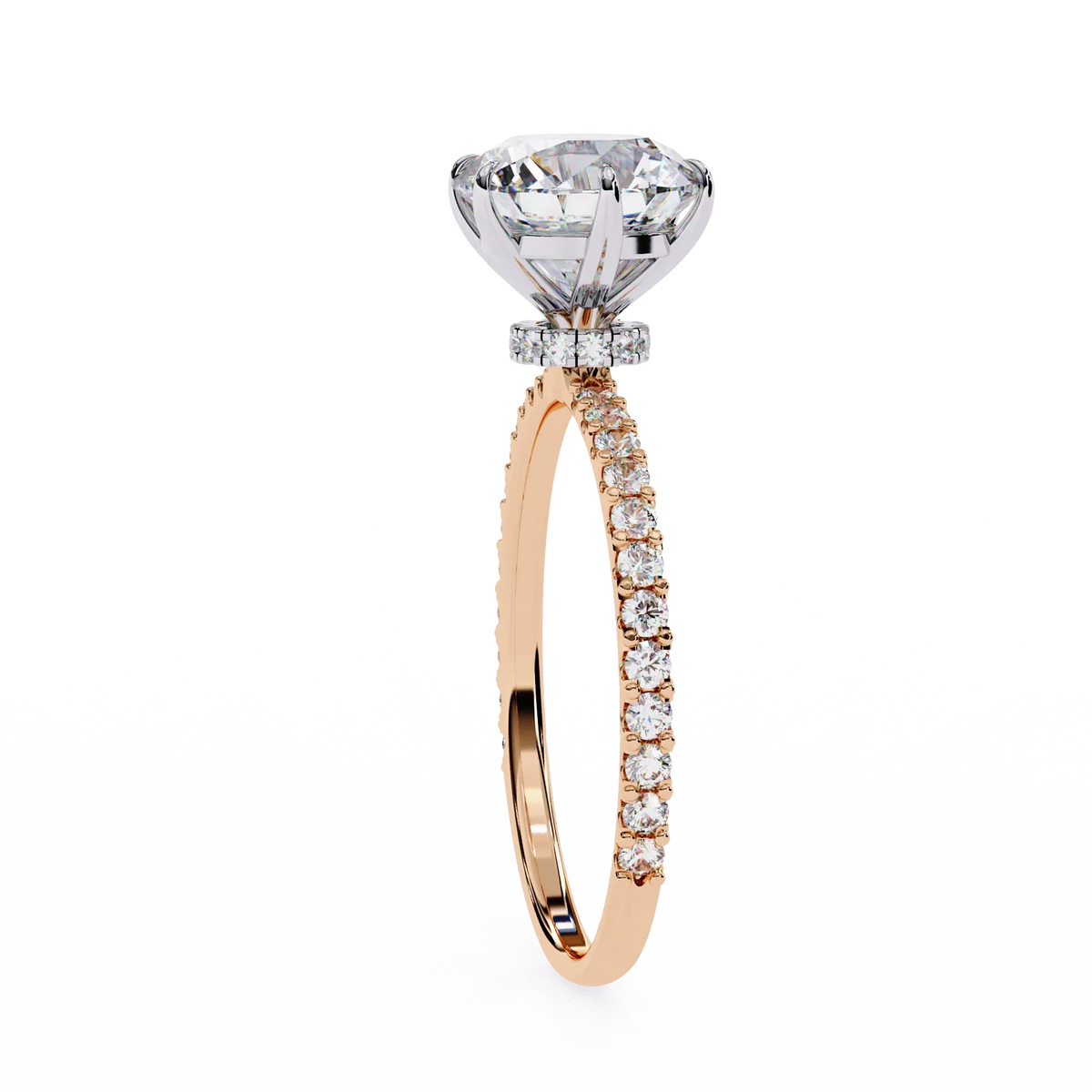 Classic Round Lab Grown Diamond Ring - Ophiratbf