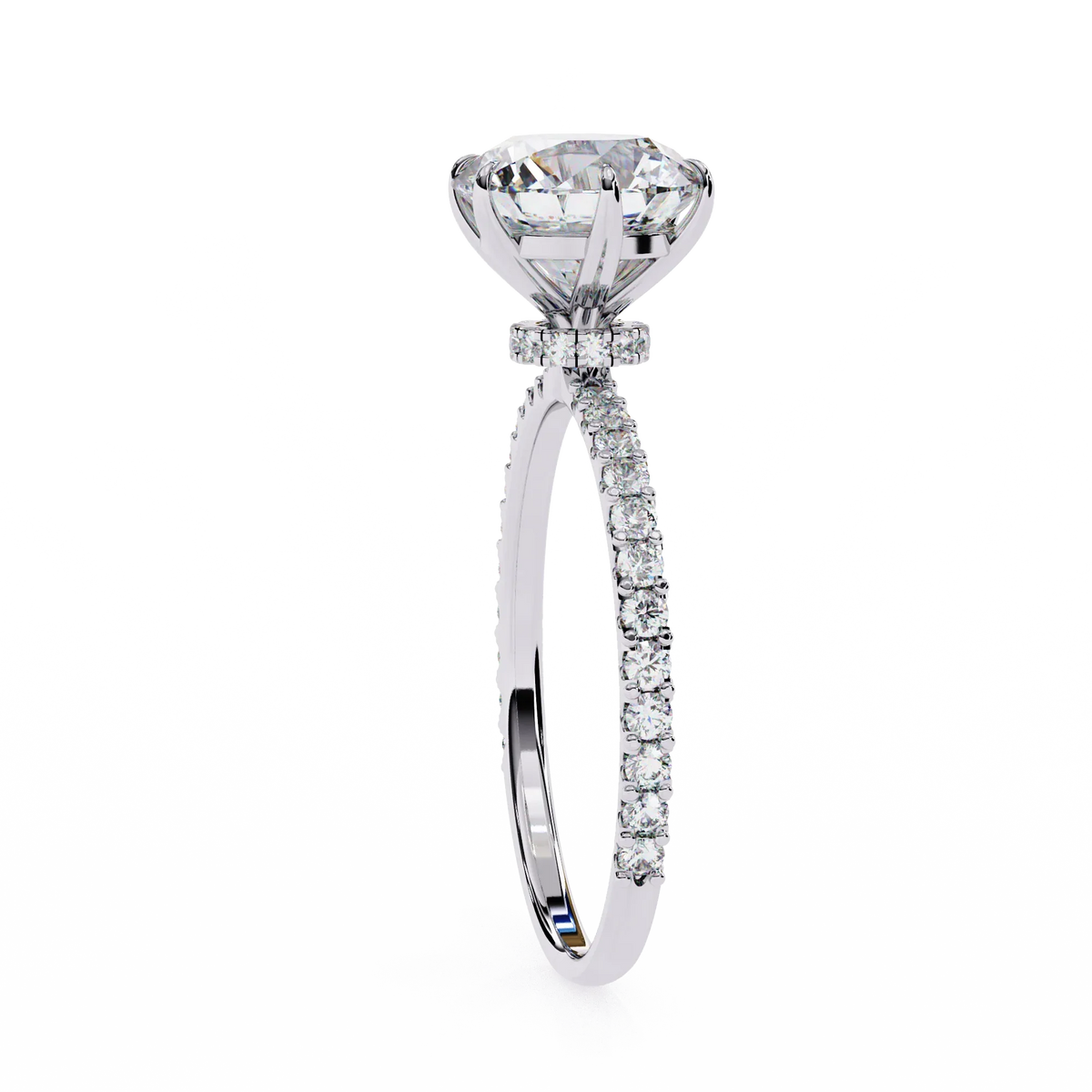 Classic Round Lab Grown Diamond Ring - Ophiratbf