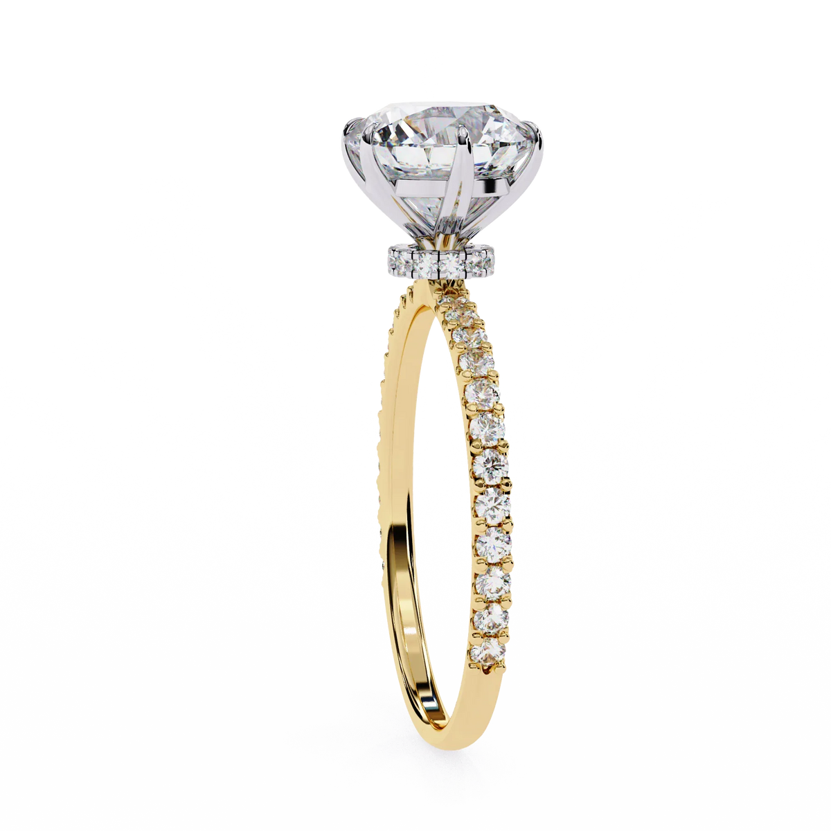 Classic Round Lab Grown Diamond Ring - Ophiratbf