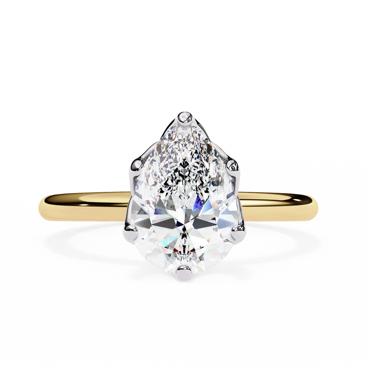 Teardrop Lab Grown Diamond Ring - Ophiratbf