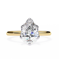 Teardrop Lab Grown Diamond Ring - Ophiratbf