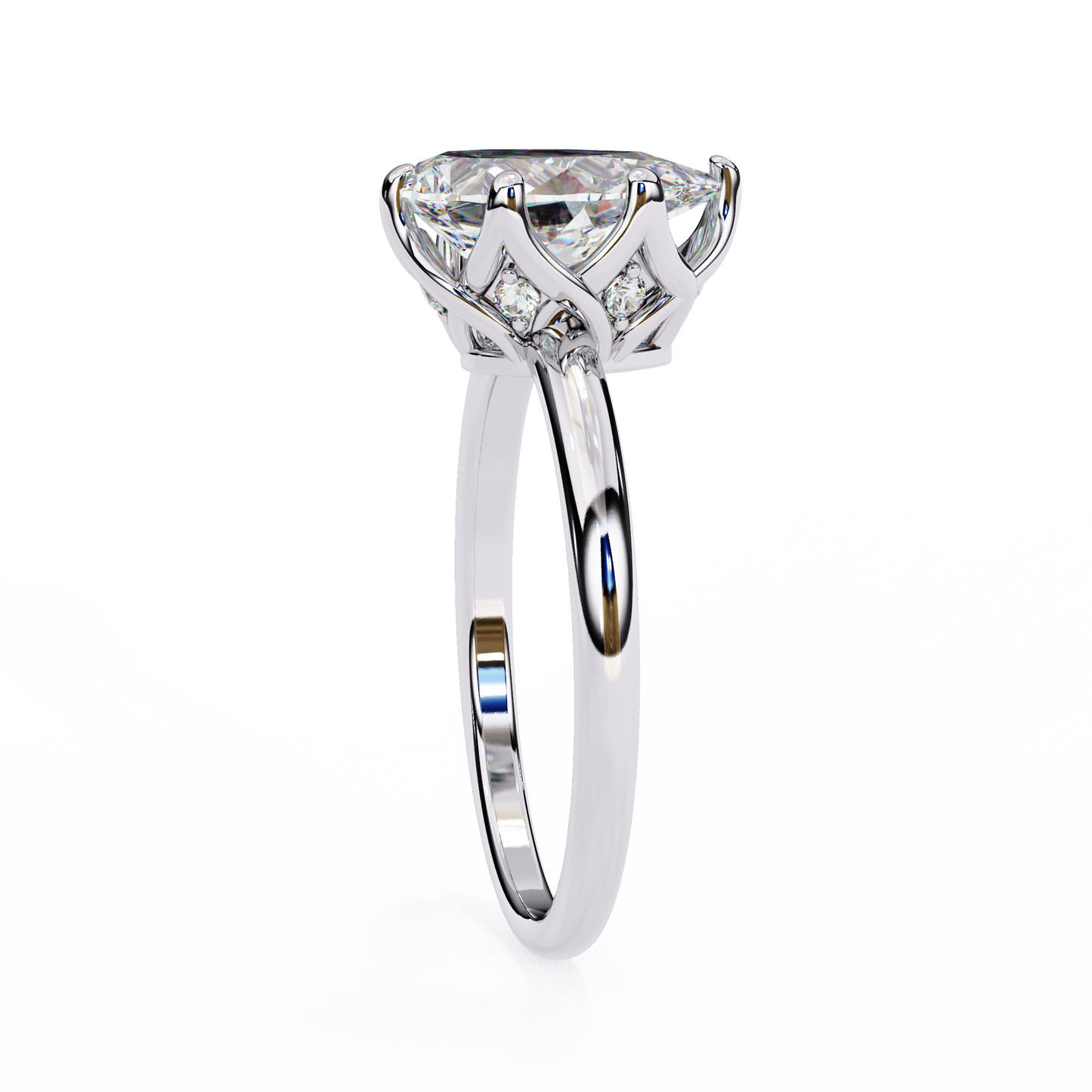 lustre legacy marquise  lab grown diamond ring