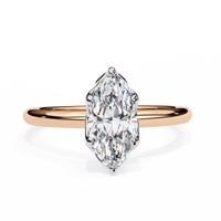 Lustre Legacy Marquise Lab Grown Diamond Ring - Ophiratbf