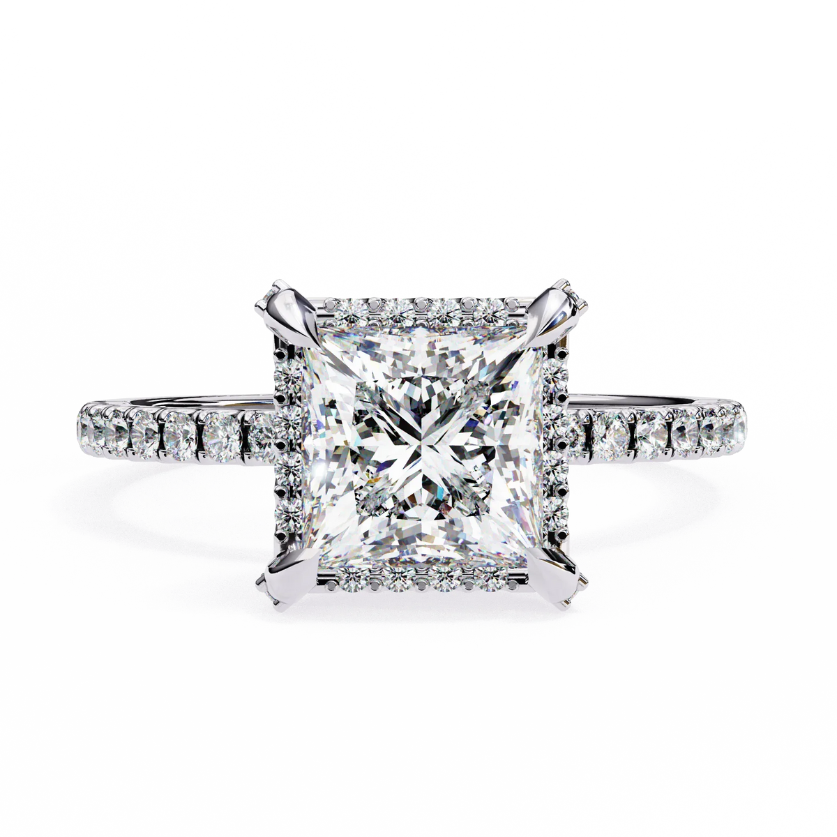 Princess Cut Lab Grown Diamond Ring - Ophiratbf