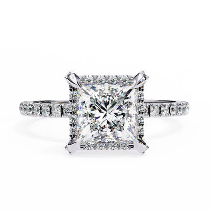 Princess Cut Lab Grown Diamond Ring