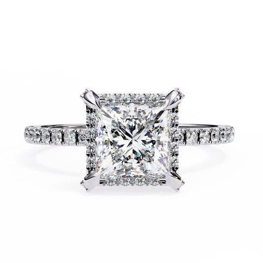 Princess Cut Lab Grown Diamond Ring