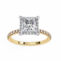 Princess Cut Lab Grown Diamond Ring - Ophiratbf