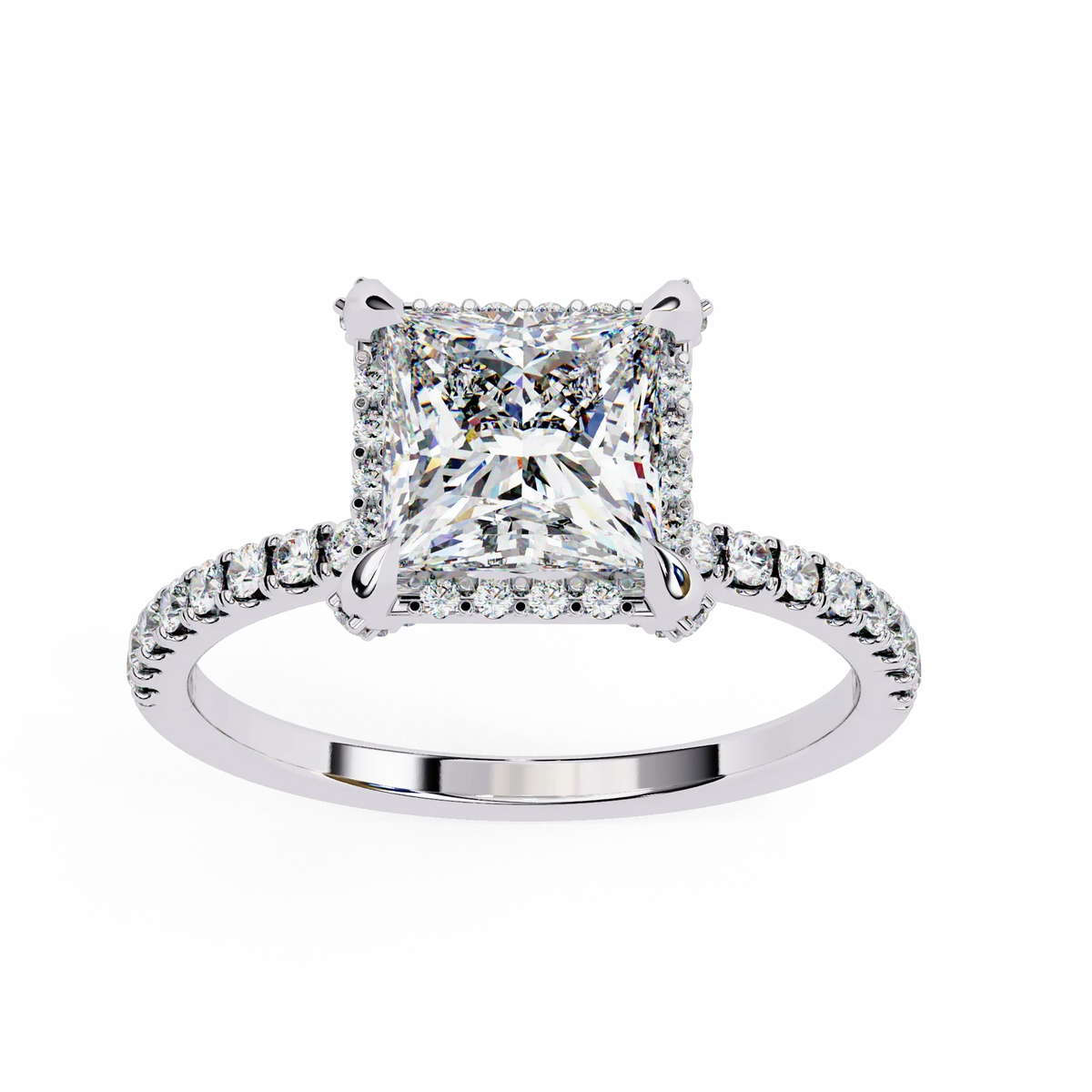 Princess Cut Lab Grown Diamond Ring - Ophiratbf