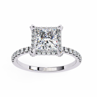 Princess Cut Lab Grown Diamond Ring - Ophiratbf