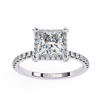 Princess Cut Lab Grown Diamond Ring