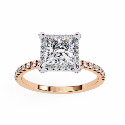 Princess Cut Lab Grown Diamond Ring
