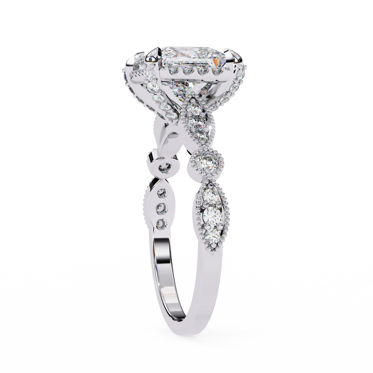 Sovereign Princess Lab Grown Diamond Ring - Ophiratbf