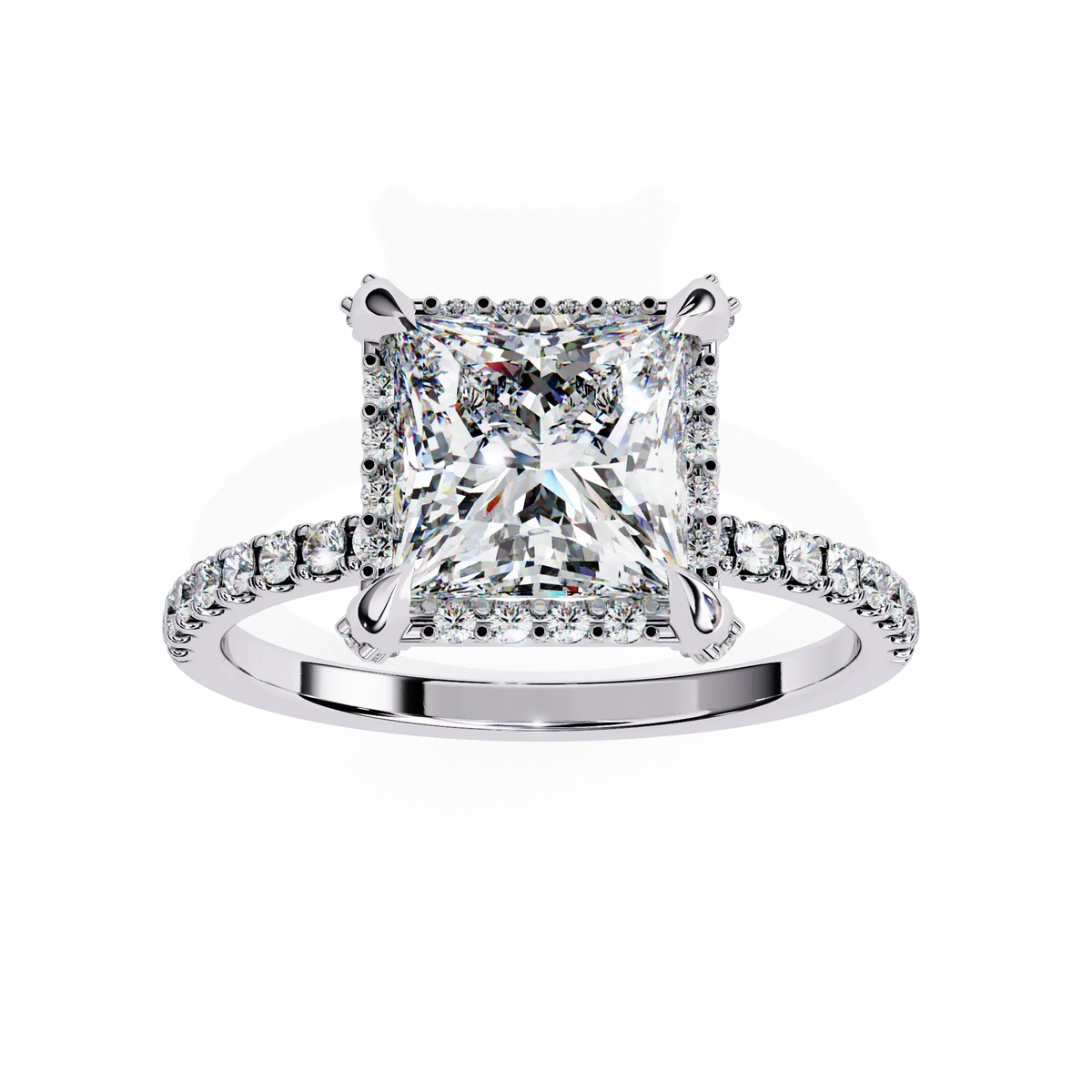 Majestic Halo Lab Grown Diamond Ring - Ophiratbf