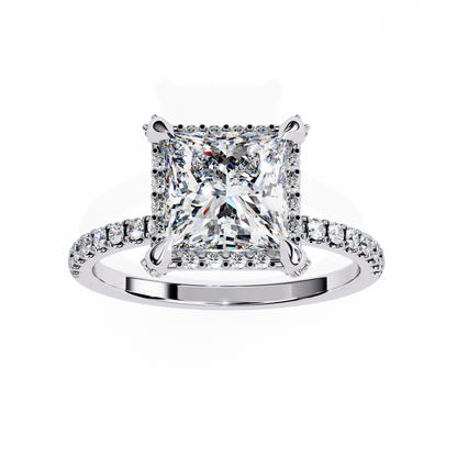 Majestic Halo Lab Grown Diamond Ring