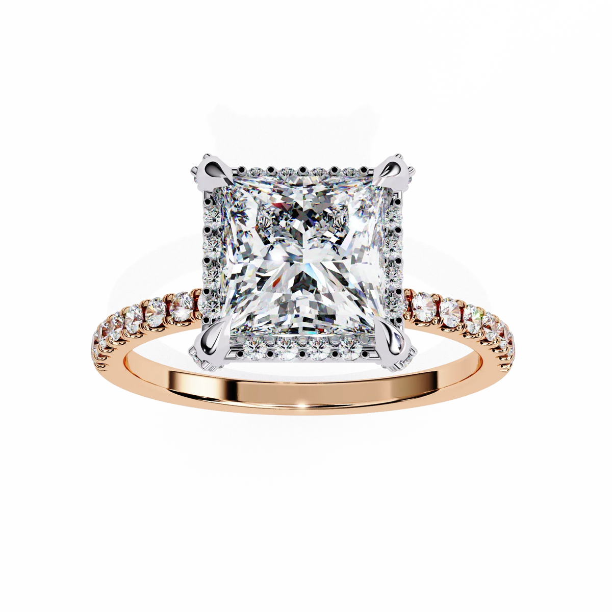 Majestic Halo Lab Grown Diamond Ring - Ophiratbf