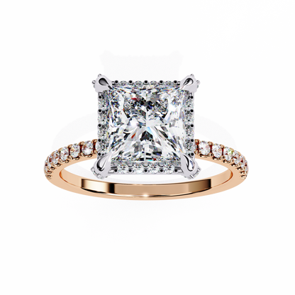 Majestic Halo Lab Grown Diamond Ring