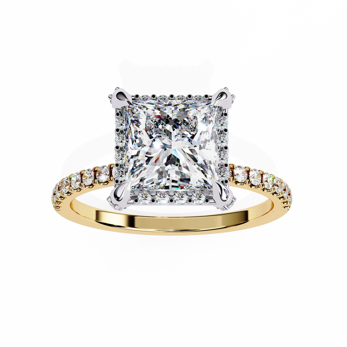 Majestic Halo Lab Grown Diamond Ring - Ophiratbf
