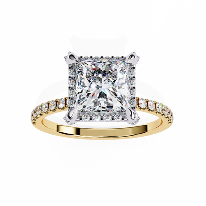 Majestic Halo Lab Grown Diamond Ring