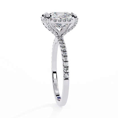 Majestic Halo Lab Grown Diamond Ring