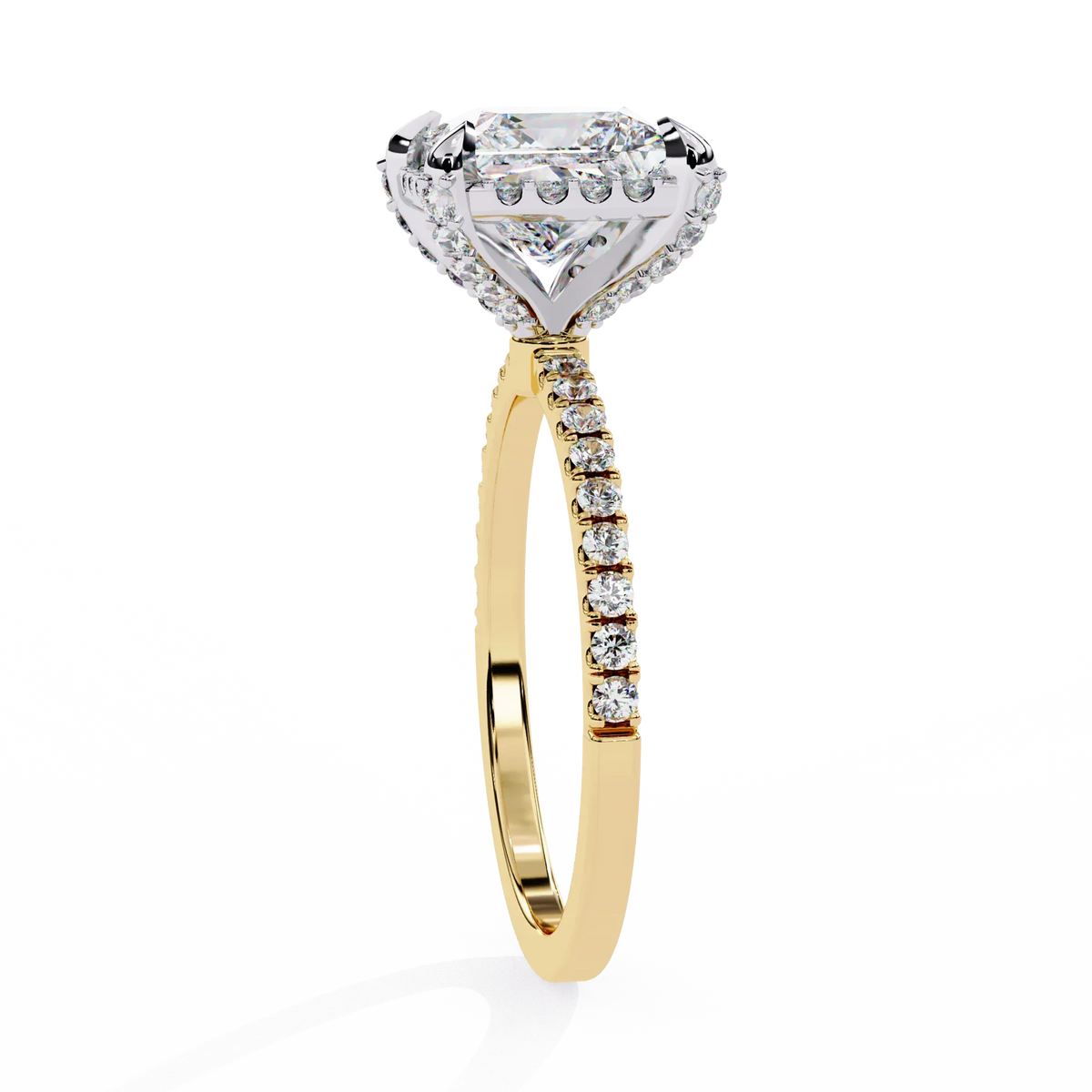 Majestic Halo Lab Grown Diamond Ring - Ophiratbf