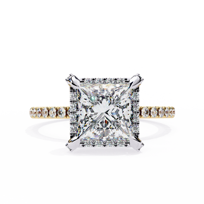Majestic Halo Lab Grown Diamond Ring