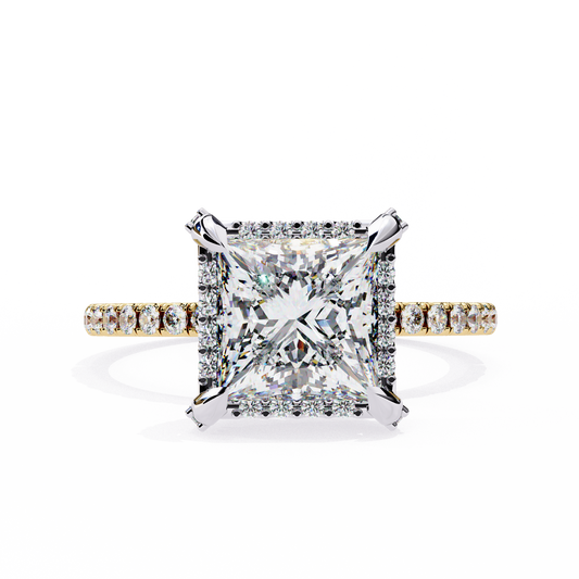 Majestic Halo Lab Grown Diamond Ring