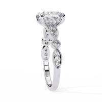 Aurora Princess Cut Lab Grown Diamond Ring - Ophiratbf