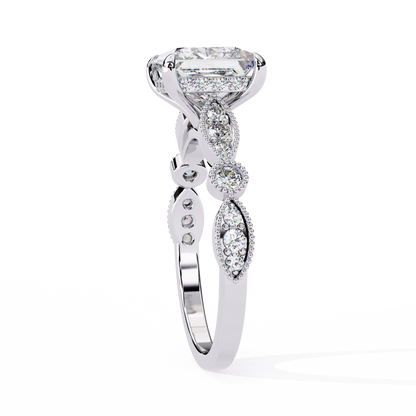 Aurora Princess Cut Lab Grown Diamond Ring